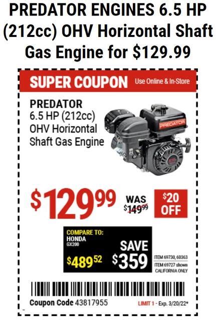 predator 212 coupon 2024